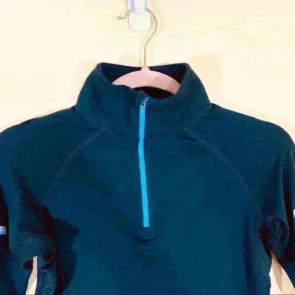 Zelus Zion Black Quarter Zip Pullover Running Athletic Sweatshirt Size XS - Picture 2 of 15